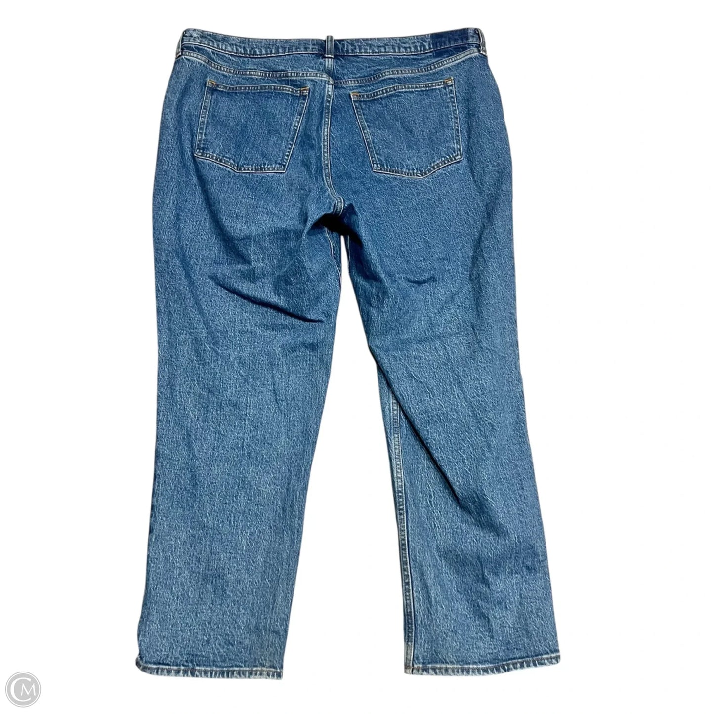 Jeans Straight By Abercrombie And Fitch In Blue Denim, Size: 18