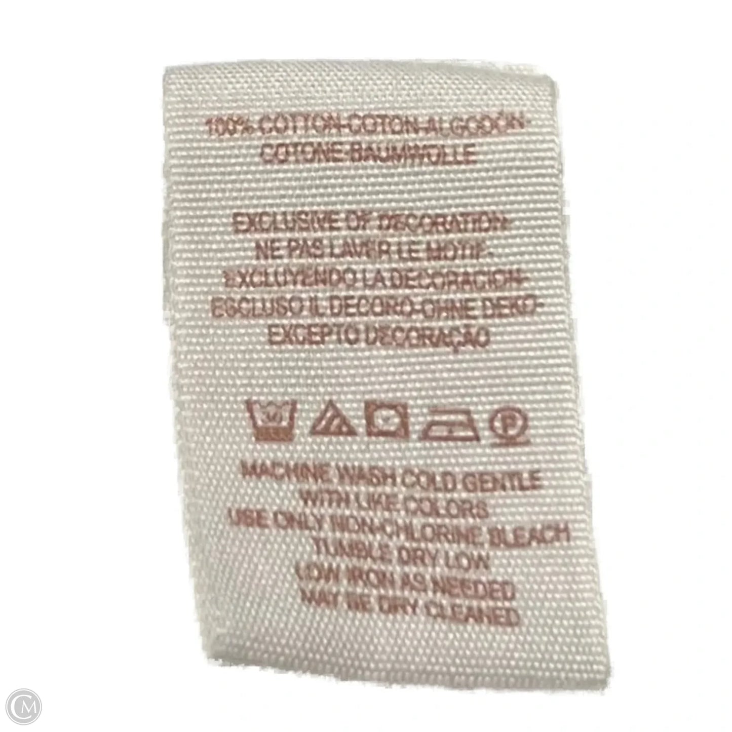 Top Long Sleeve By Free People In Cream & Red, Size: L