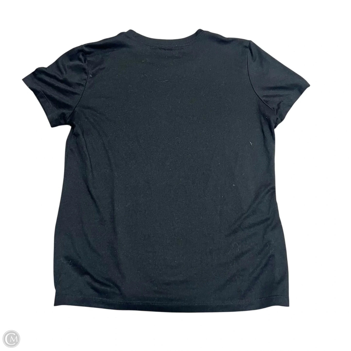 Athletic Top Short Sleeve By Nike In Black, Size: M
