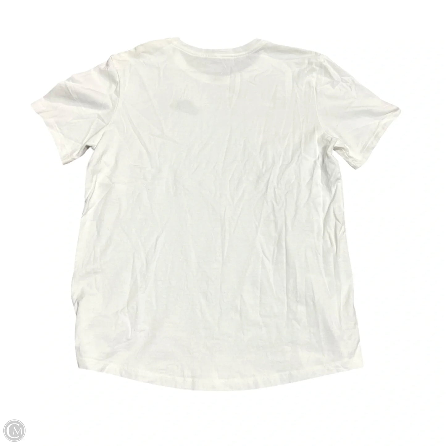Athletic Top Short Sleeve By Nike In White, Size: S