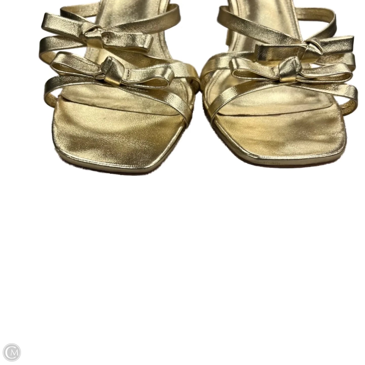 Sandals Designer By Lilly Pulitzer In Gold, Size: 9.5