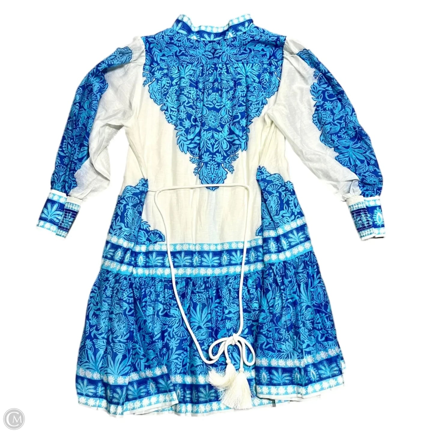 Dress Designer By Lilly Pulitzer In Blue & Cream, Size: Xl