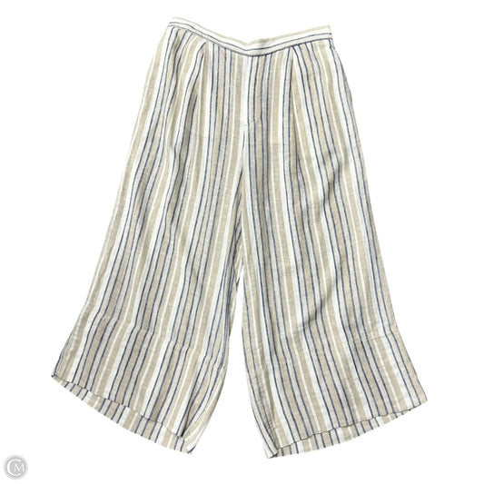 Pants Linen By Banana Republic In Blue & Tan, Size: 12
