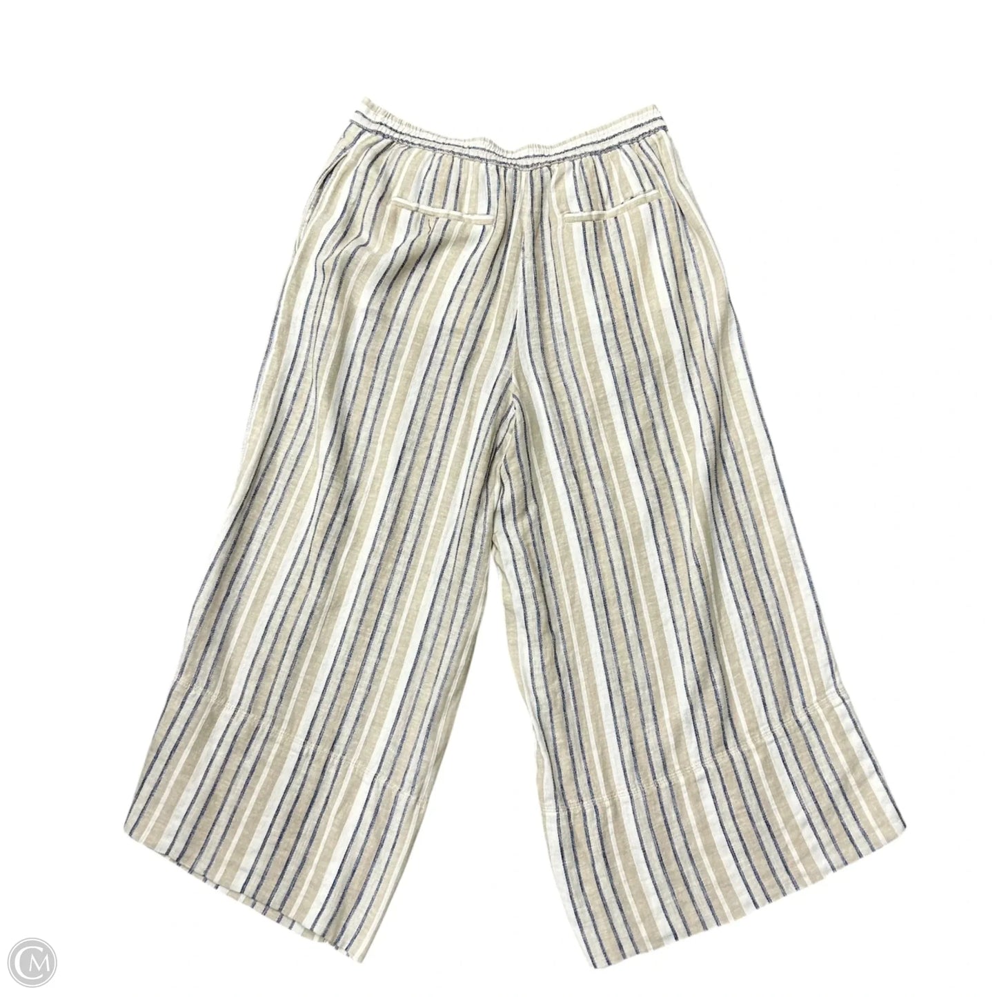 Pants Linen By Banana Republic In Blue & Tan, Size: 12