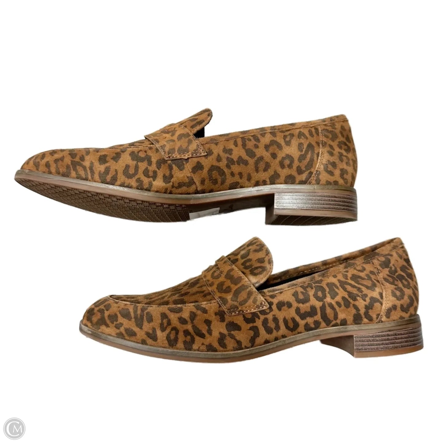 Shoes Heels Block By Clarks In Leopard Print, Size: 11