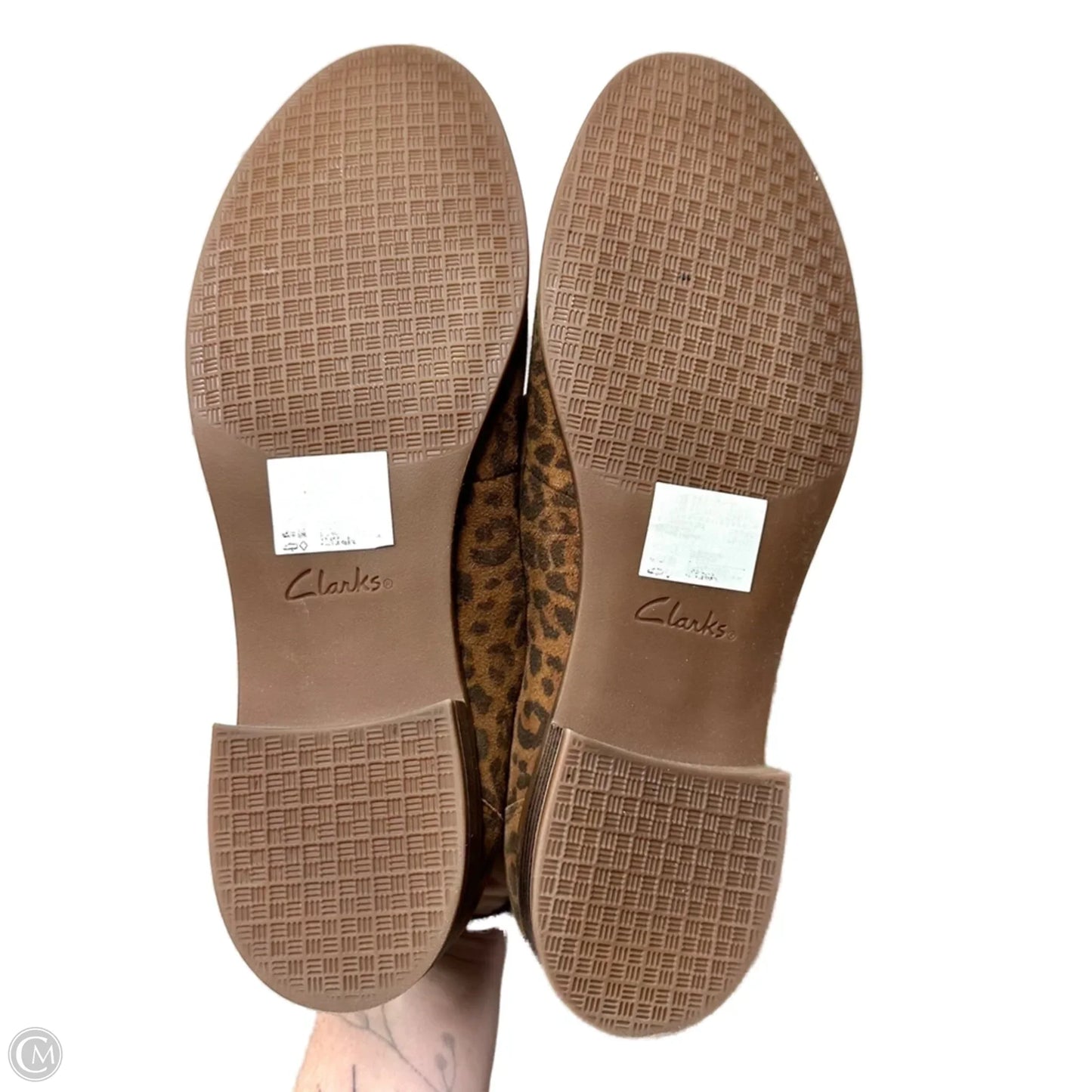Shoes Heels Block By Clarks In Leopard Print, Size: 11