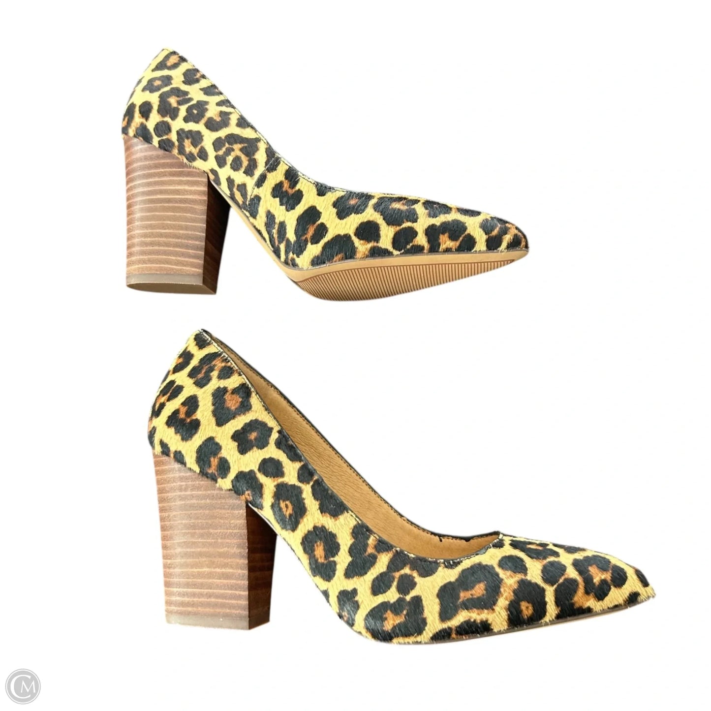 Shoes Heels Block By Crown Vintage In Leopard Print, Size: 7