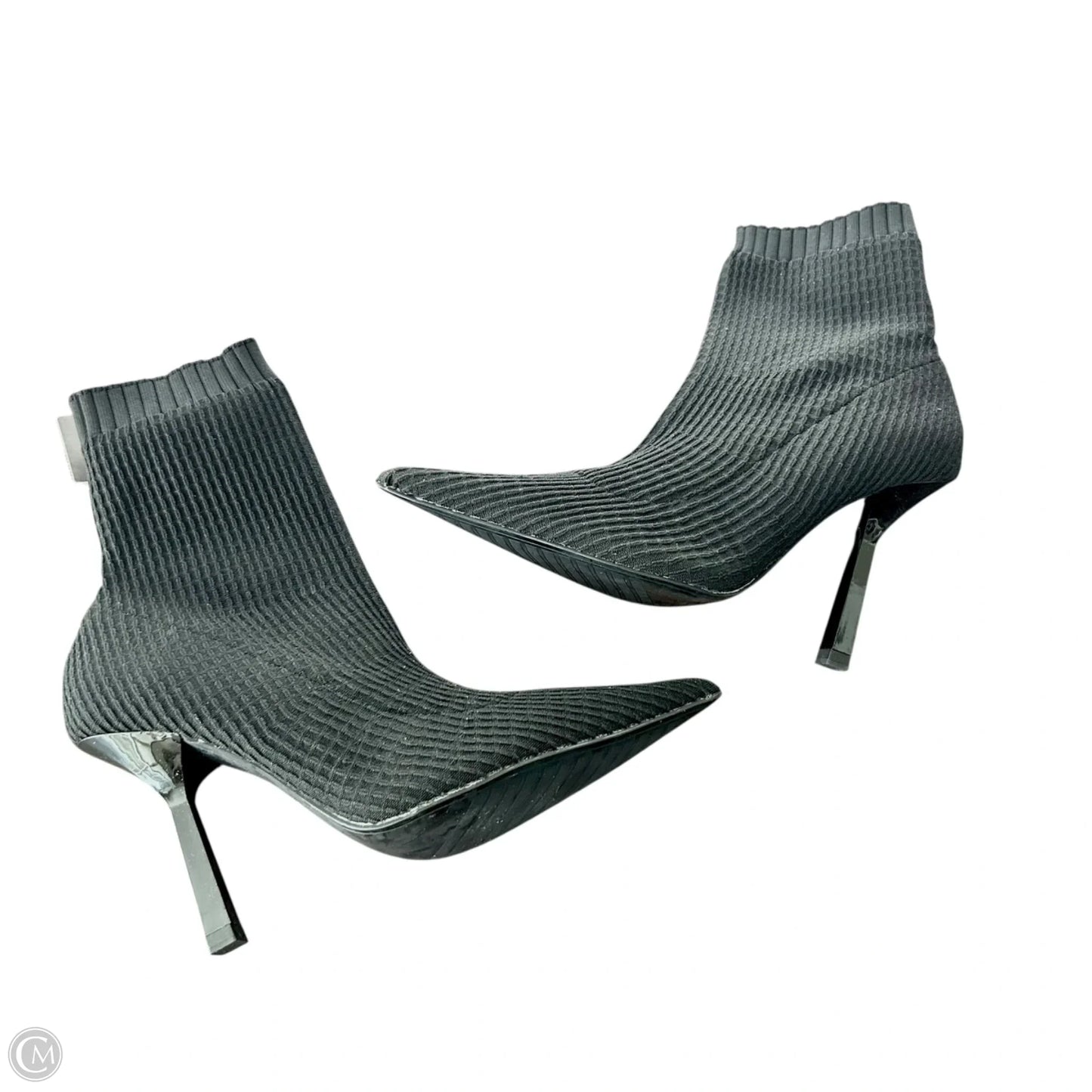 Boots Ankle Heels By Zara In Black, Size: 10