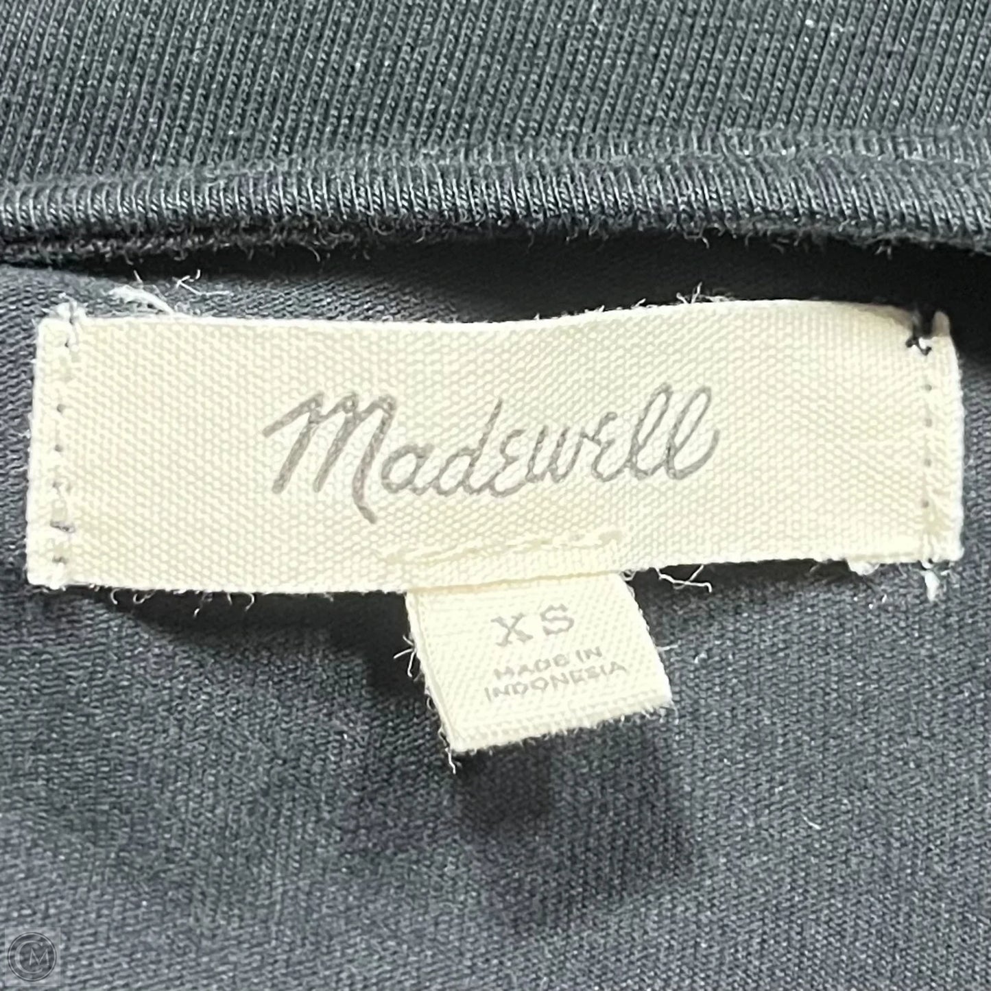 Top Long Sleeve By Madewell In Black, Size: Xs