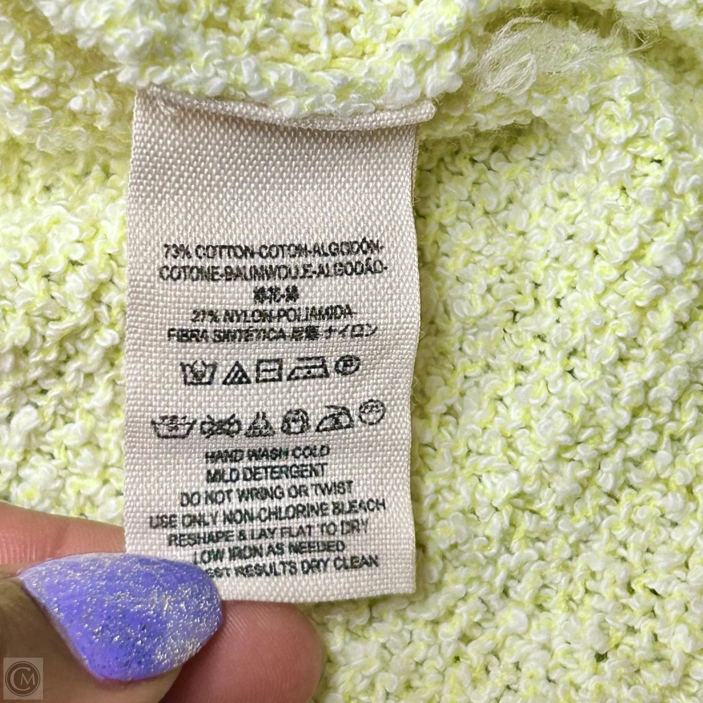 Sweater Short Sleeve By Free People In Yellow, Size: Xs