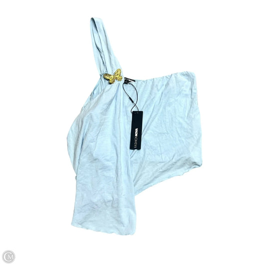 Top Sleeveless By Fashion Nova In Blue & Gold, Size: 2x