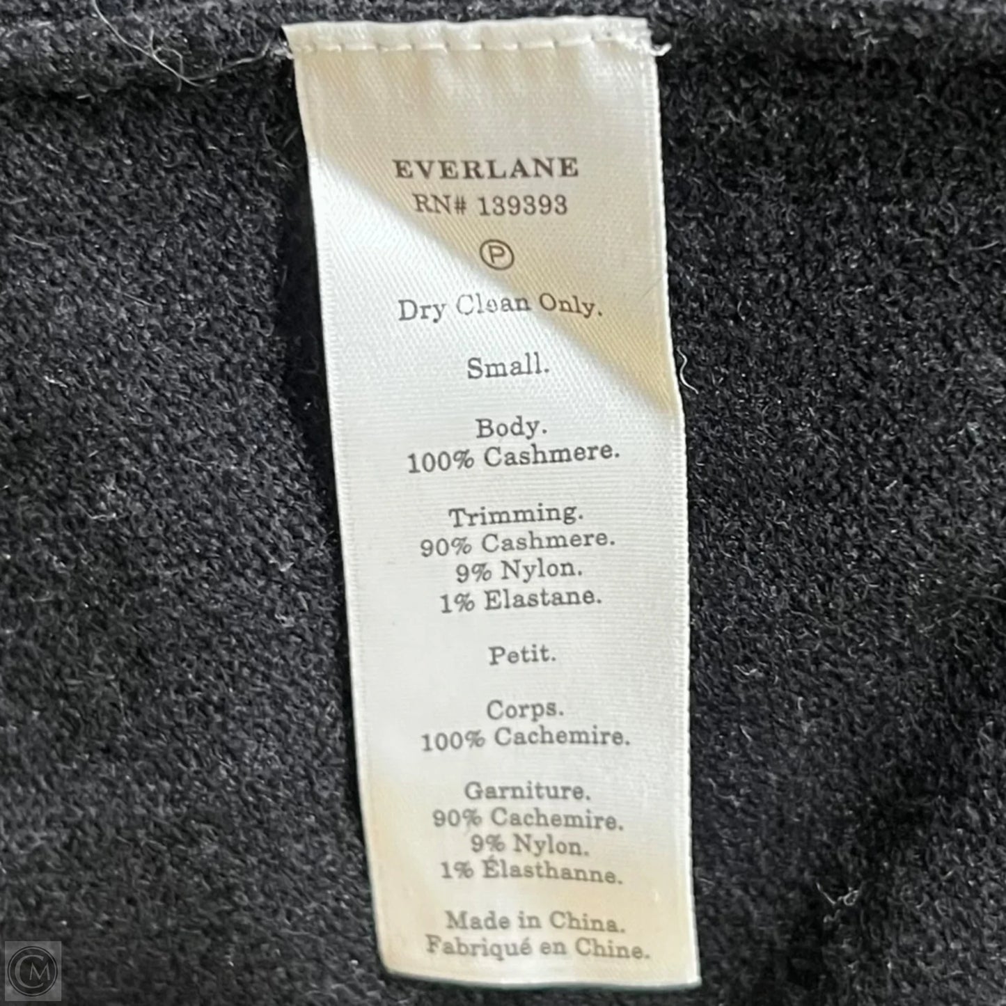 Sweatshirt Hoodie By Everlane In Black, Size: S