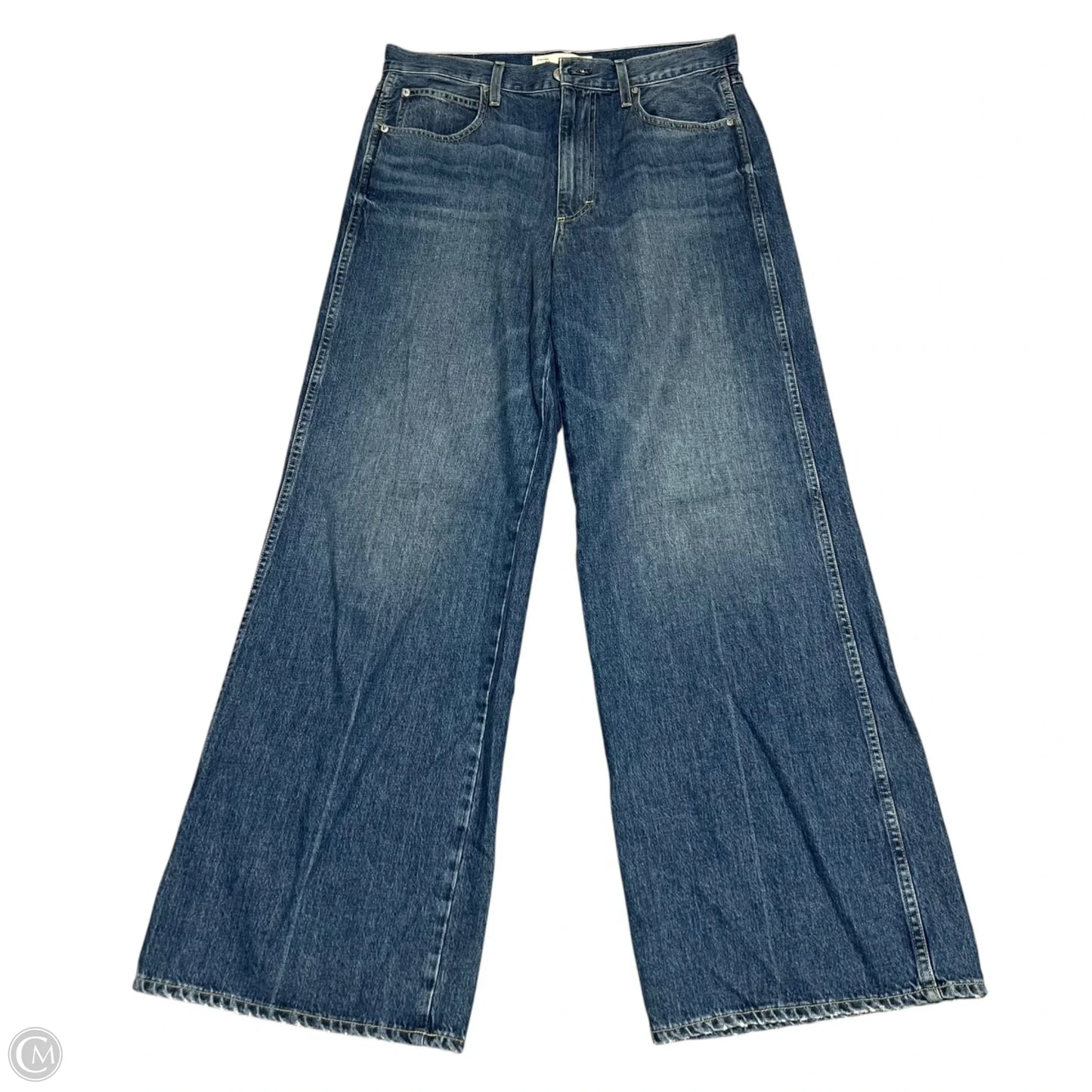 Jeans Flared By Amo In Blue Denim, Size: 12