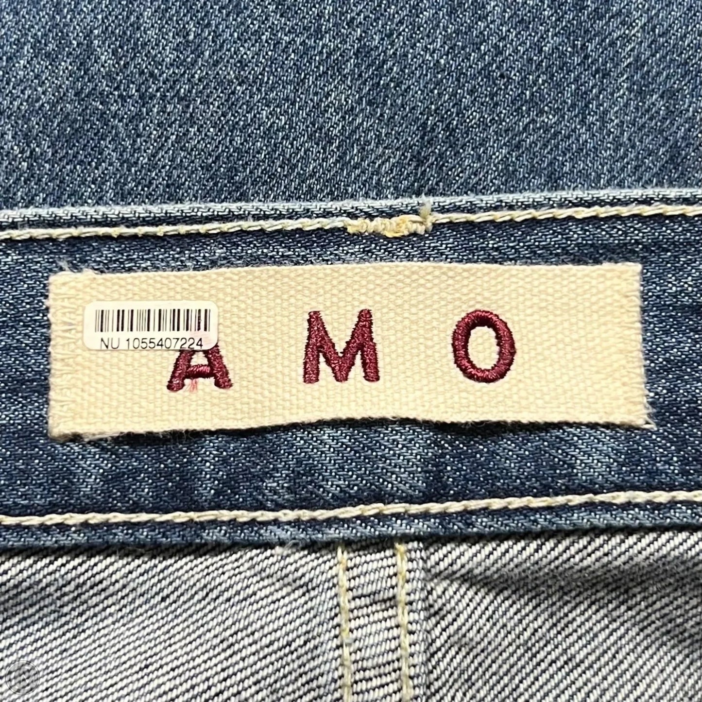 Jeans Flared By Amo In Blue Denim, Size: 12