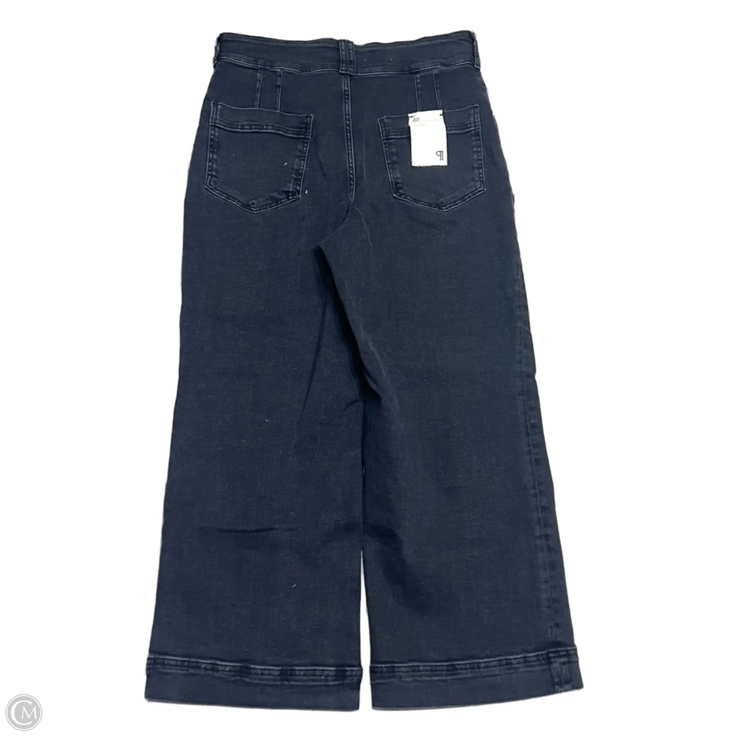 Jeans Wide Leg By Pilcro In Black Denim, Size: 14