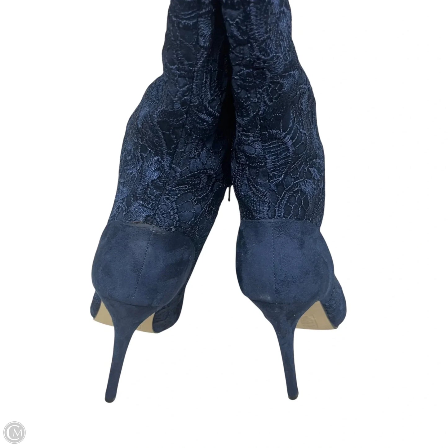 Boots Over-the-knee Heels By Shoedazzle In Blue, Size: 11