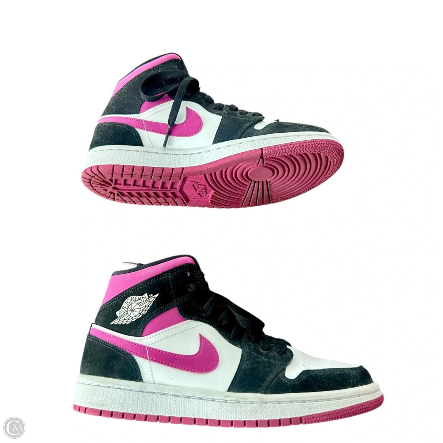 Shoes Luxury Designer By Jordan In Black & Purple, Size: 6.5