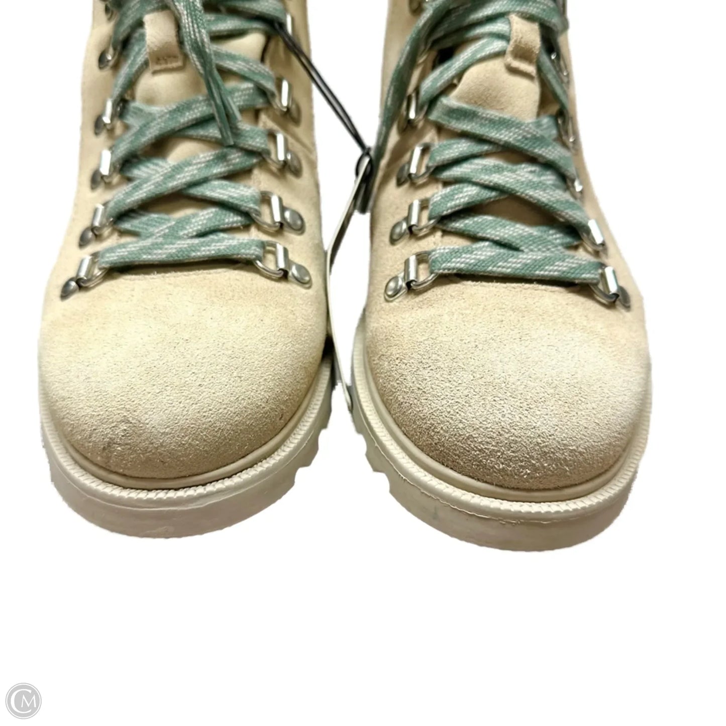 Boots Hiking By Sorel In Cream & Green, Size: 8.5