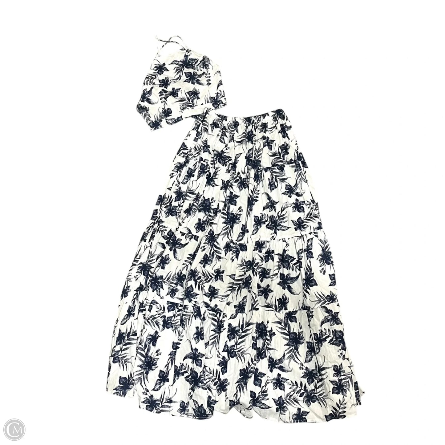 Skirt Set 2pc By Magnolia Boutique In Blue & White, Size: S