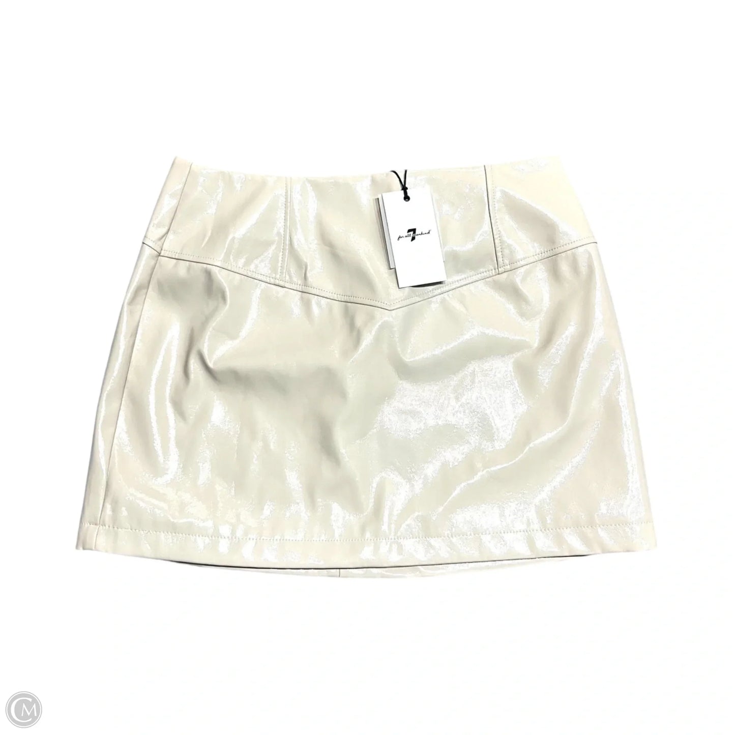Skirt Mini & Short By 7 For All Mankind In Beige, Size: 12