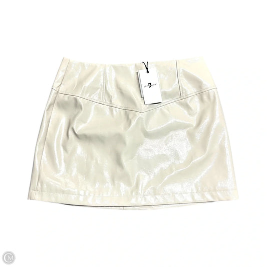 Skirt Mini & Short By 7 For All Mankind In Beige, Size: 12