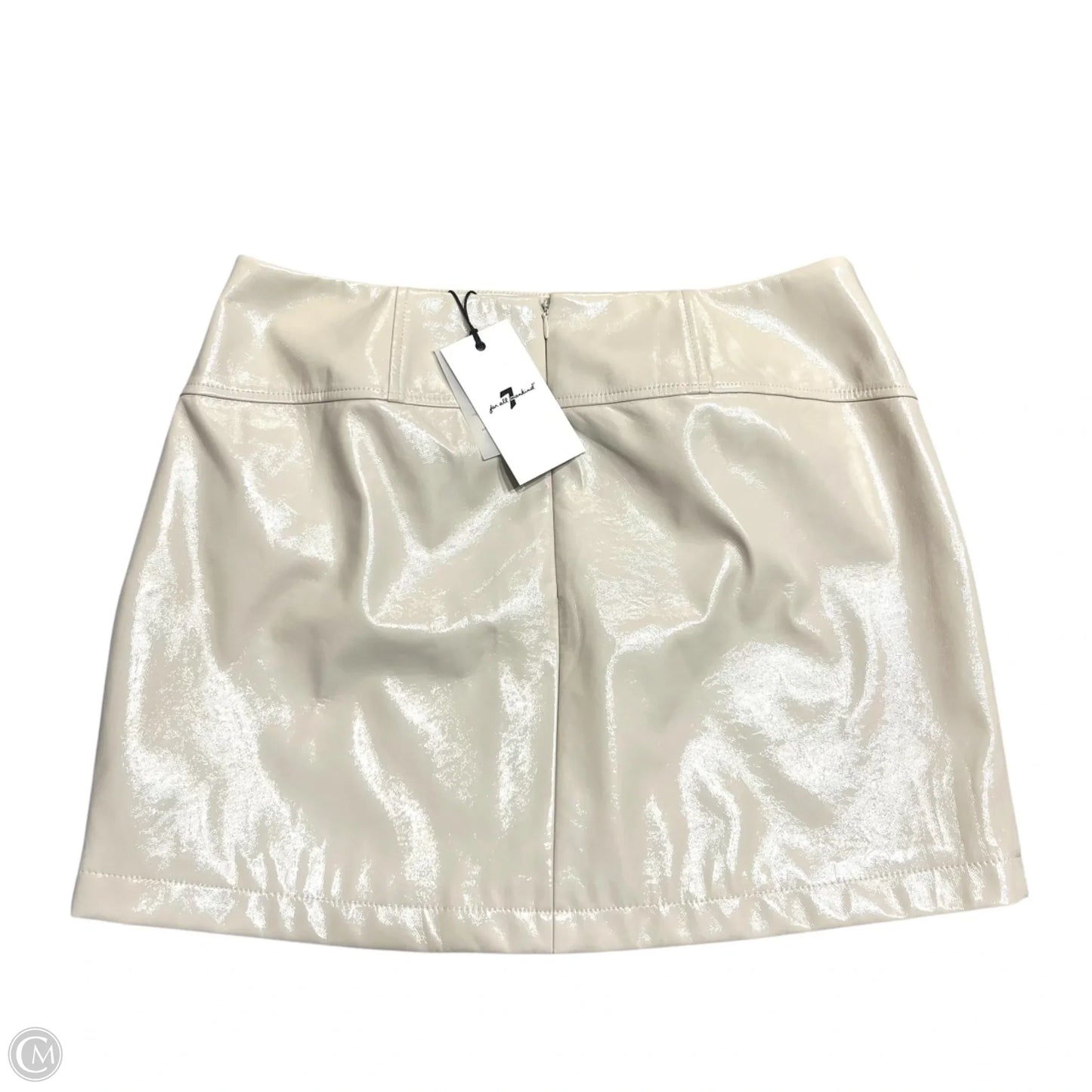 Skirt Mini & Short By 7 For All Mankind In Beige, Size: 12