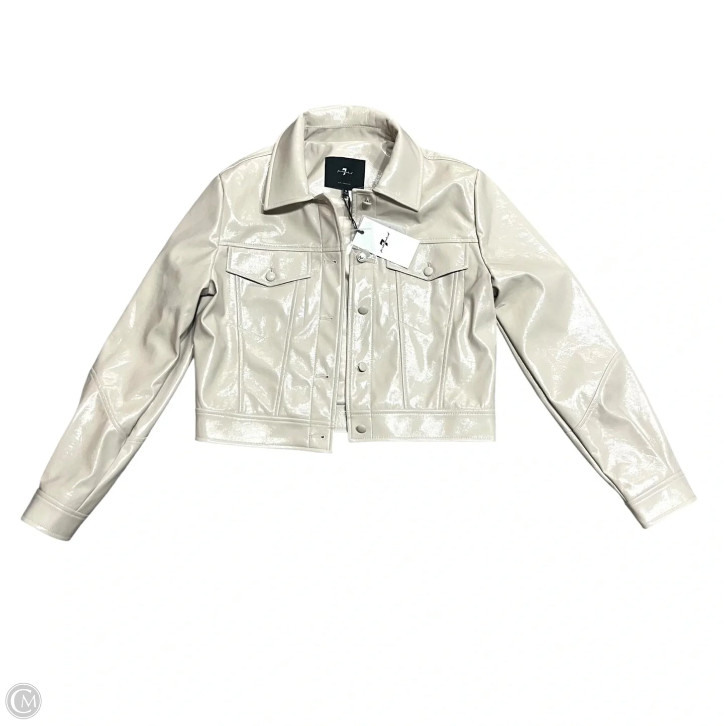 Jacket Other By 7 For All Mankind In Beige, Size: M