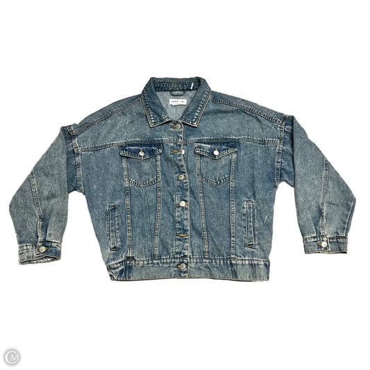 Jacket Denim By Cavalini In Blue Denim, Size: S