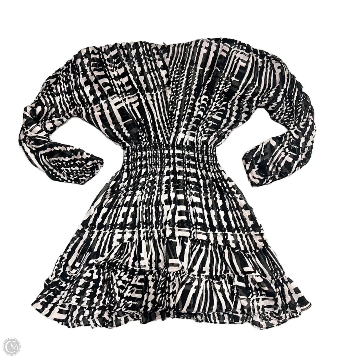 Dress Designer By Misa In Black & Pink, Size: S