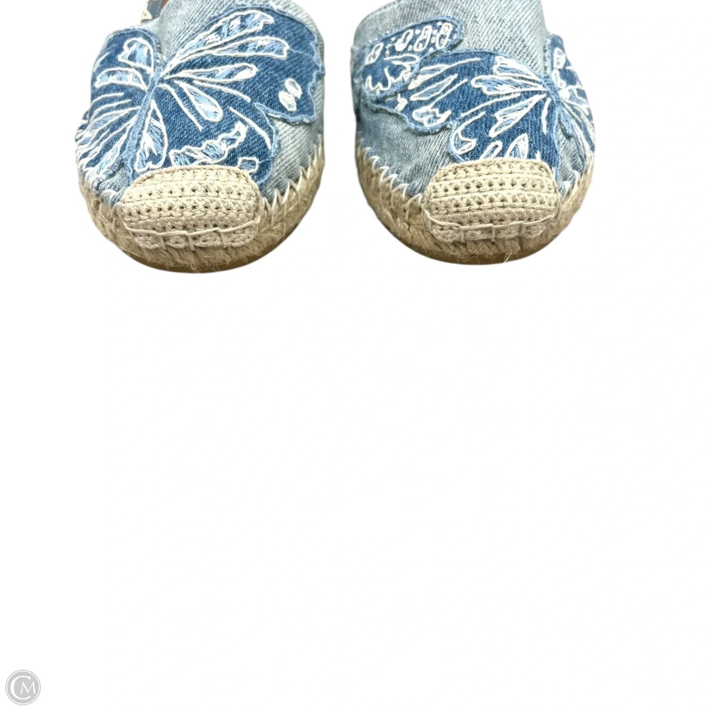 Shoes Luxury Designer By Valentino-garavani In Blue Denim, Size: 8.5