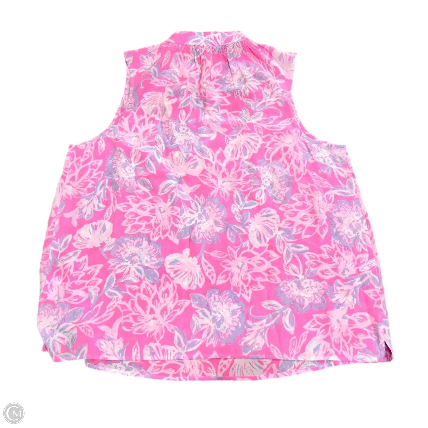 Top Sleeveless Designer By Lilly Pulitzer In Pink & Purple, Size: Xxl