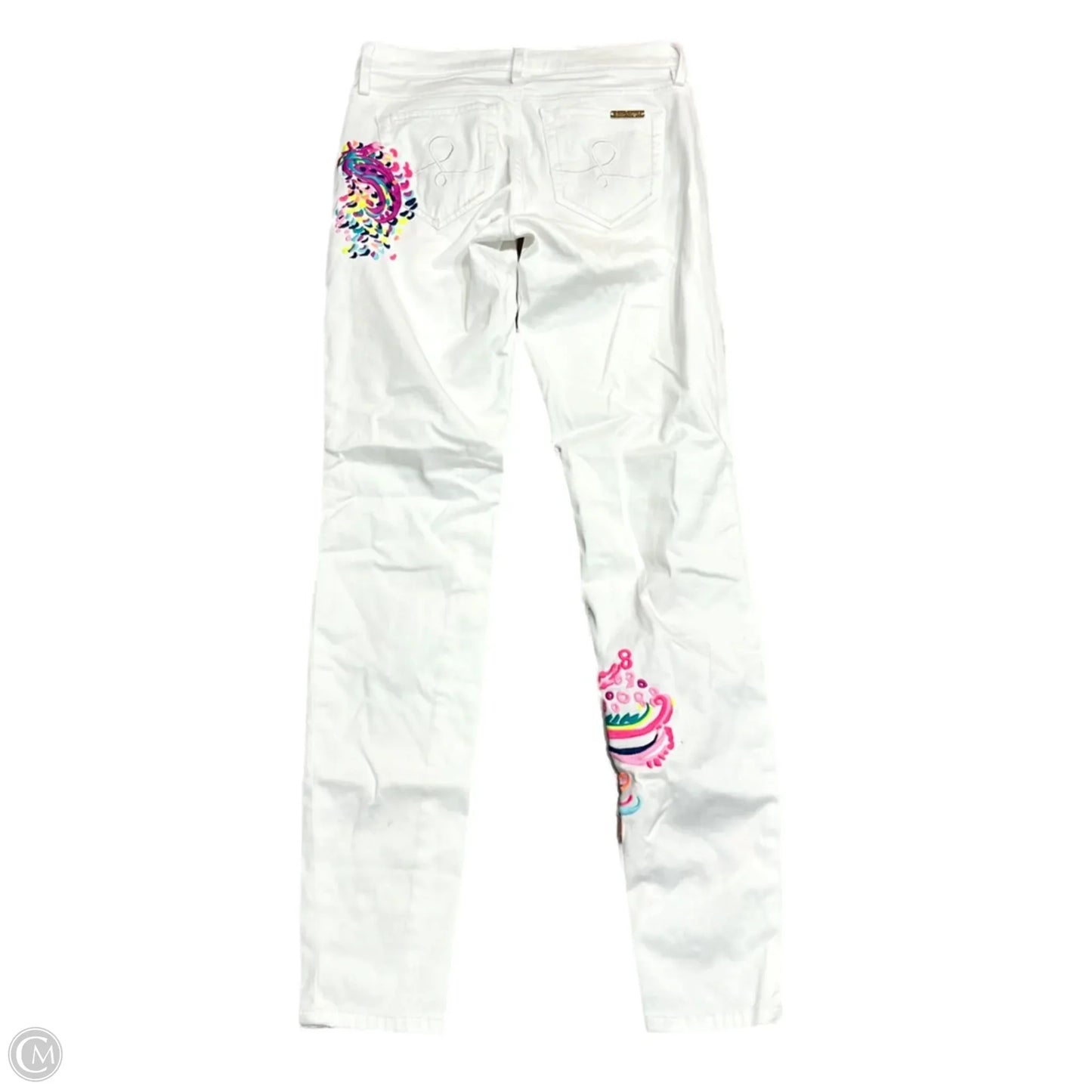 Jeans Designer By Lilly Pulitzer In White, Size: 0