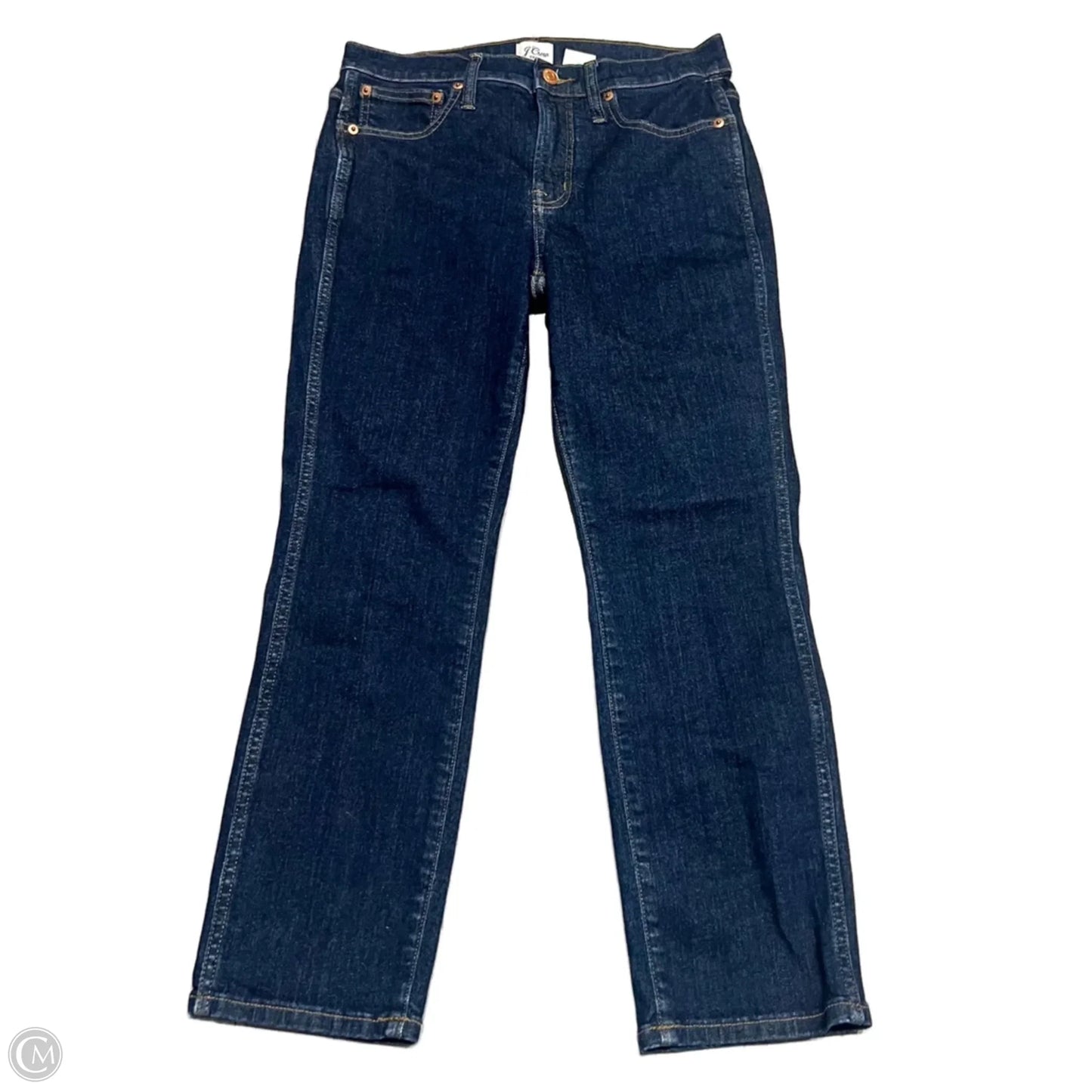 Jeans Straight By J. Crew In Blue Denim, Size: 4