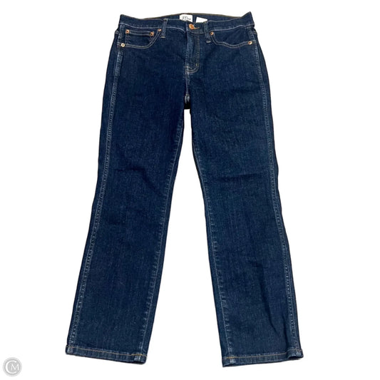 Jeans Straight By J. Crew In Blue Denim, Size: 4