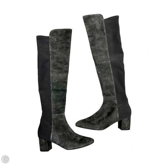 Boots Designer By Stuart Weitzman In Grey, Size: 9.5