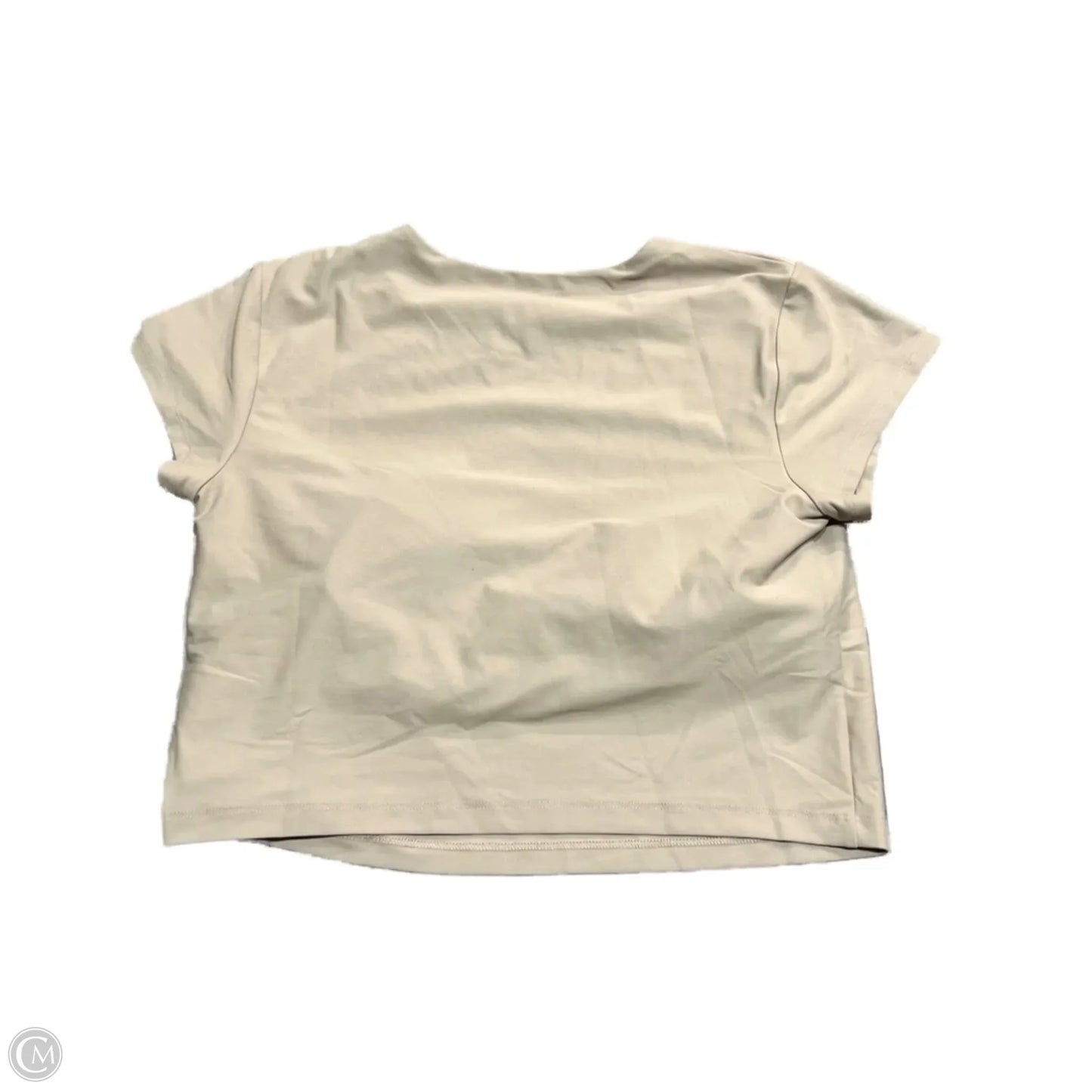 Athletic Top Short Sleeve By Old Navy In Beige, Size: Xl