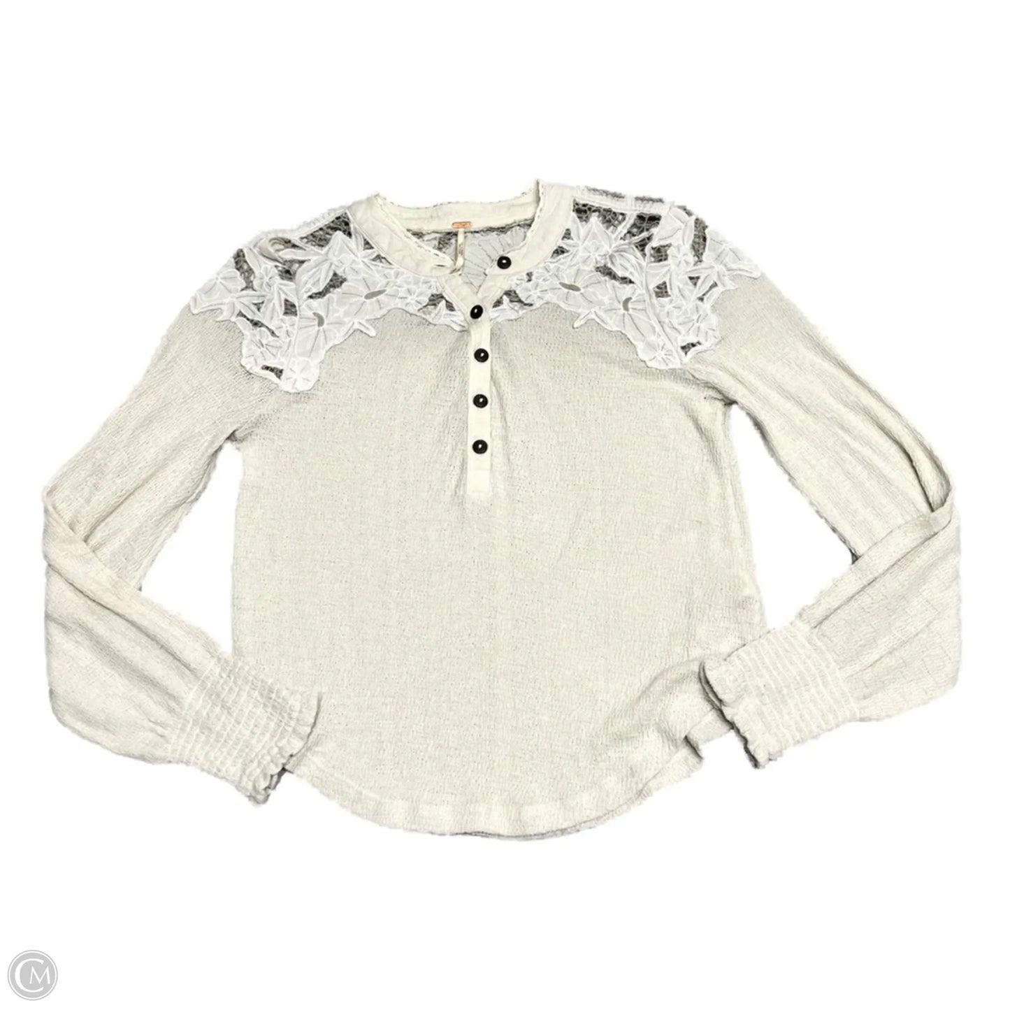 Top Long Sleeve By Free People In Beige, Size: S