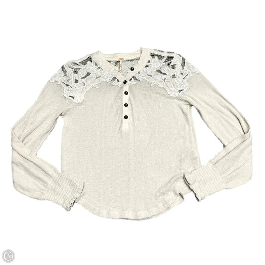Top Long Sleeve By Free People In Beige, Size: S