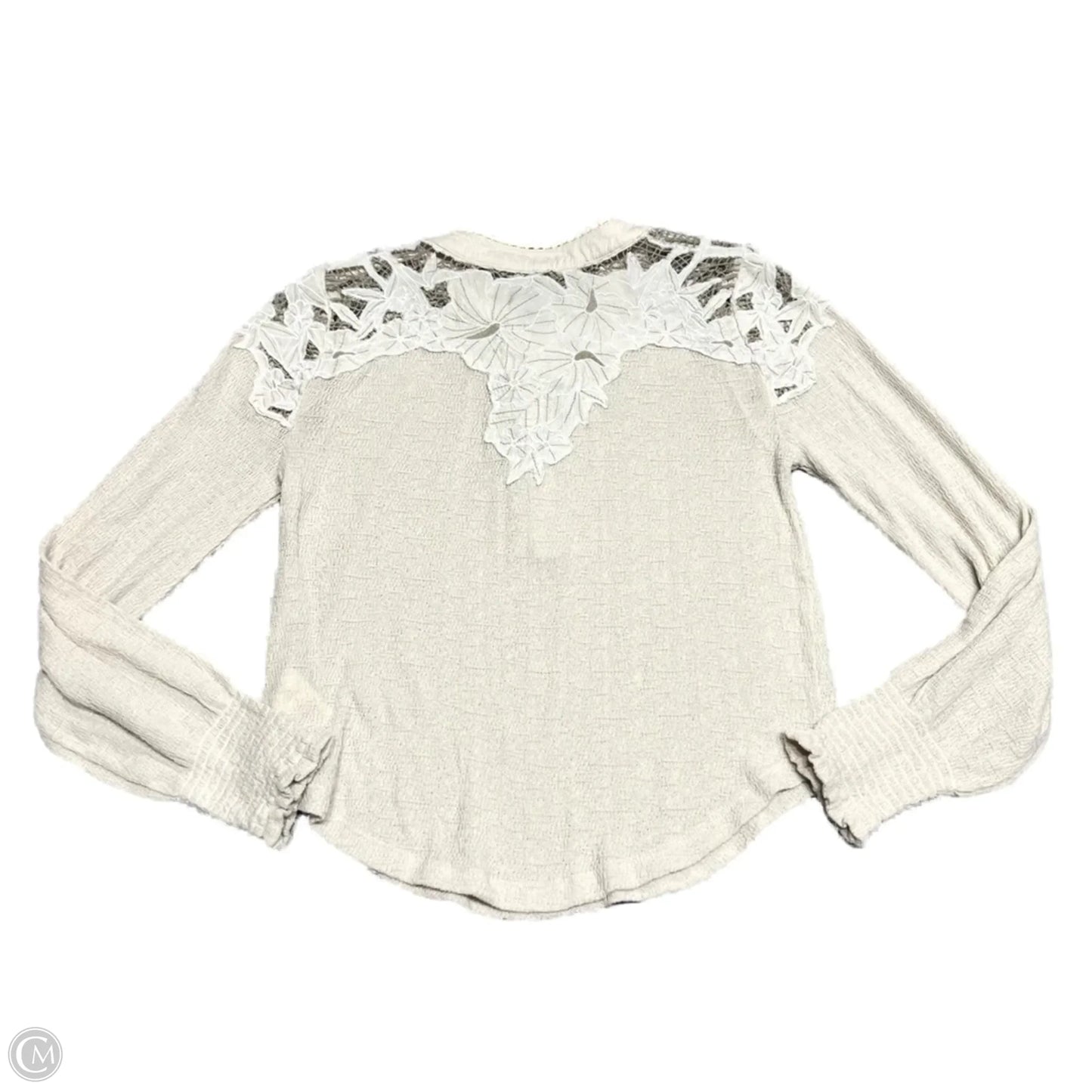 Top Long Sleeve By Free People In Beige, Size: S