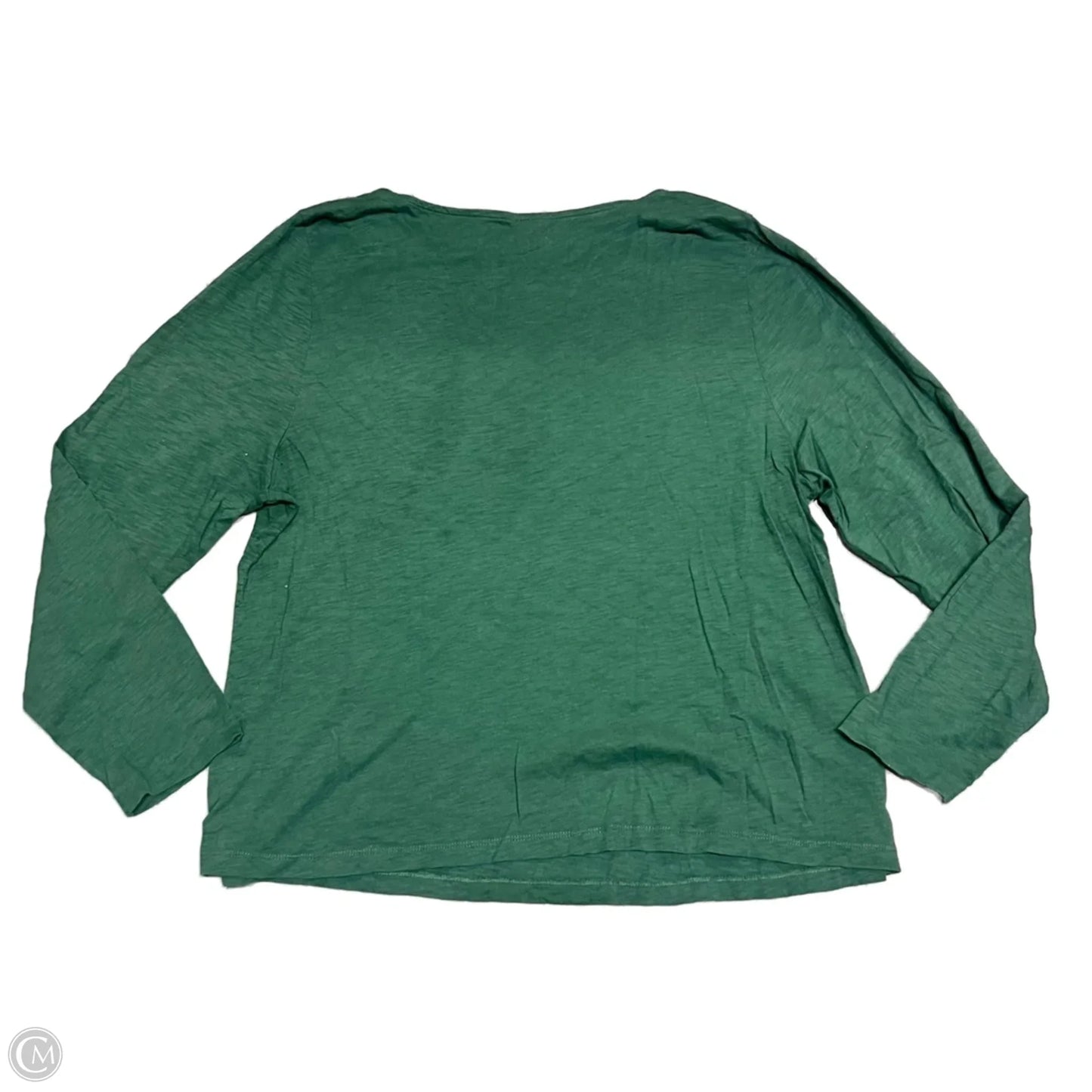 Top Long Sleeve Basic By J. Crew In Green, Size: 3x