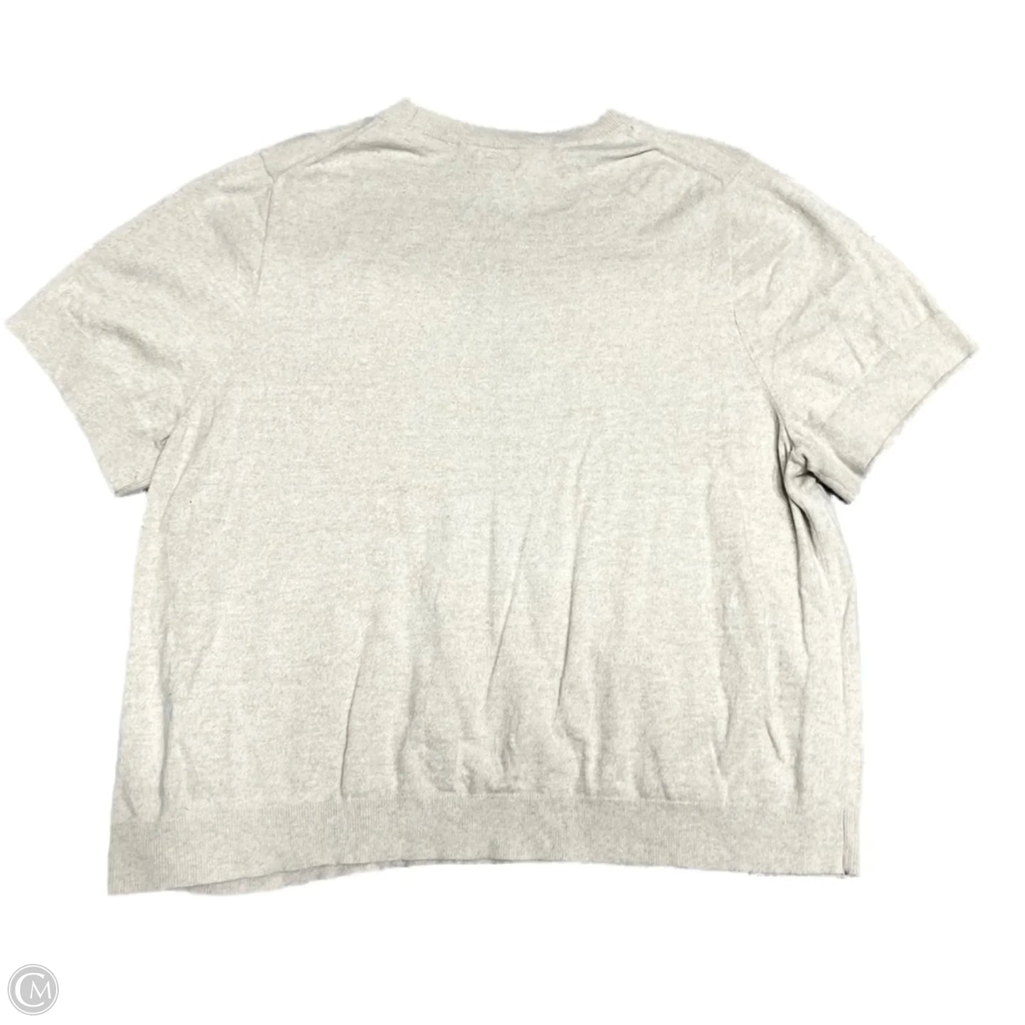 Sweater Short Sleeve By J. Crew In Cream, Size: 2x