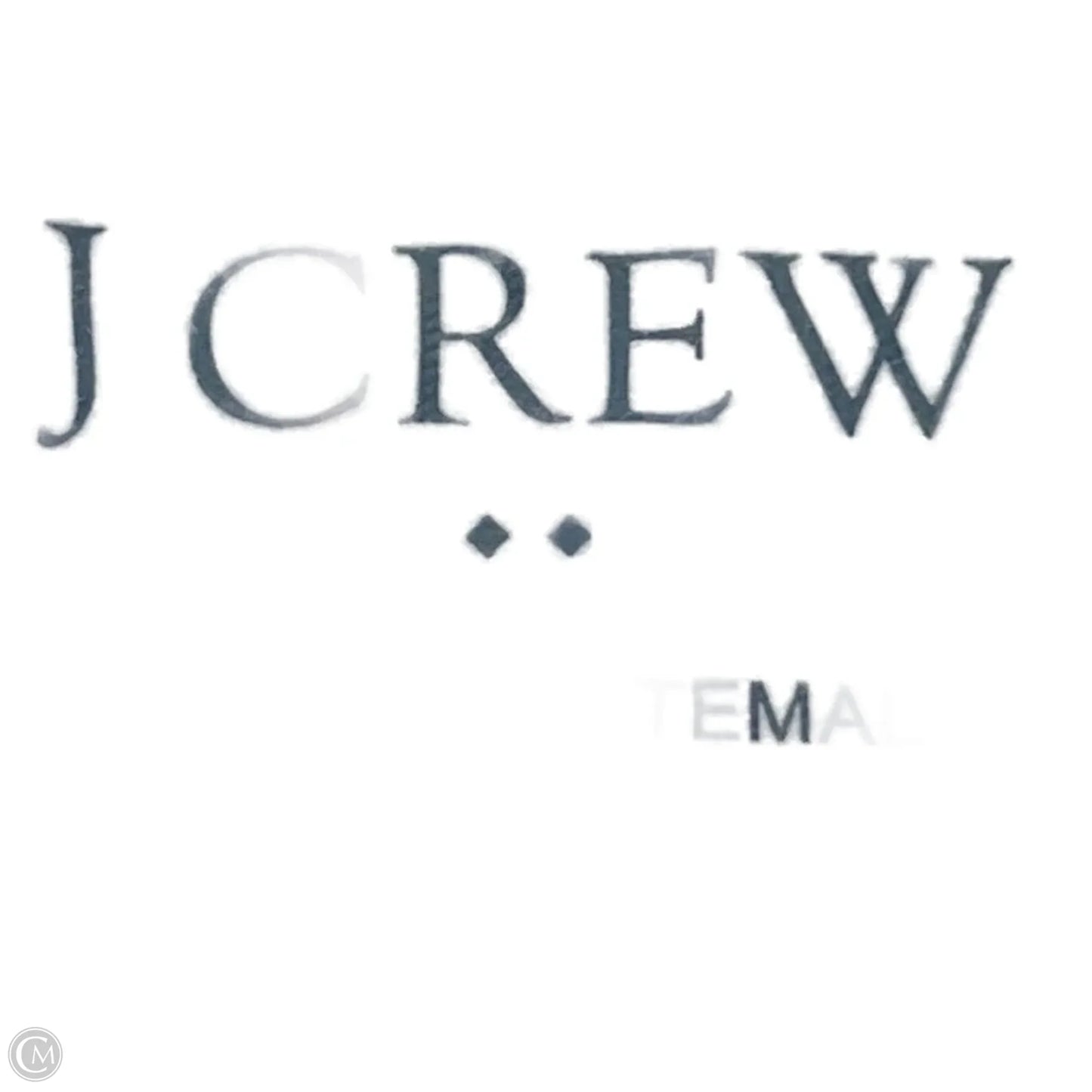 Top Short Sleeve By J. Crew In Green & White, Size: Xxl