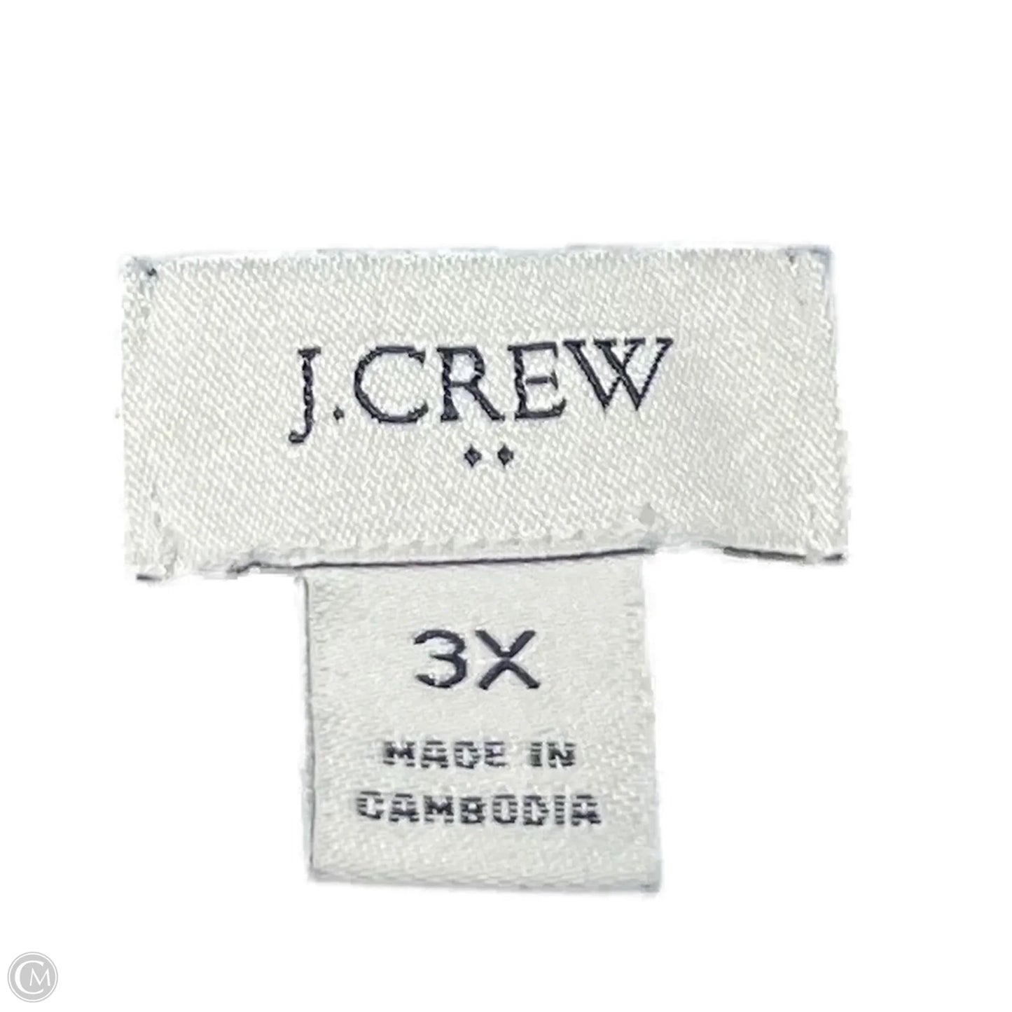 Sweater Cardigan By J. Crew In Blue & White, Size: 3x