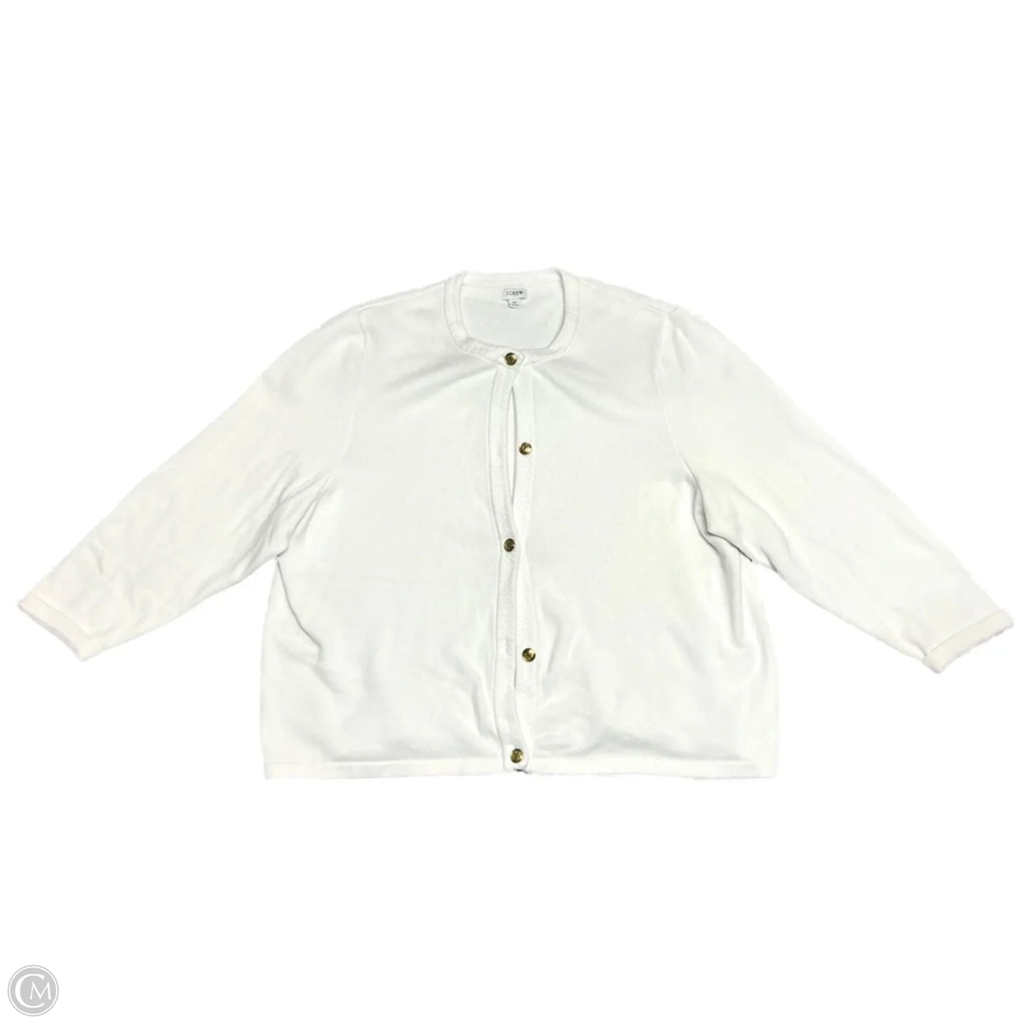 Sweater Cardigan By J. Crew In Cream, Size: 3x