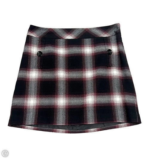 Skirt Mini & Short By Loft In Black & Red, Size: 8
