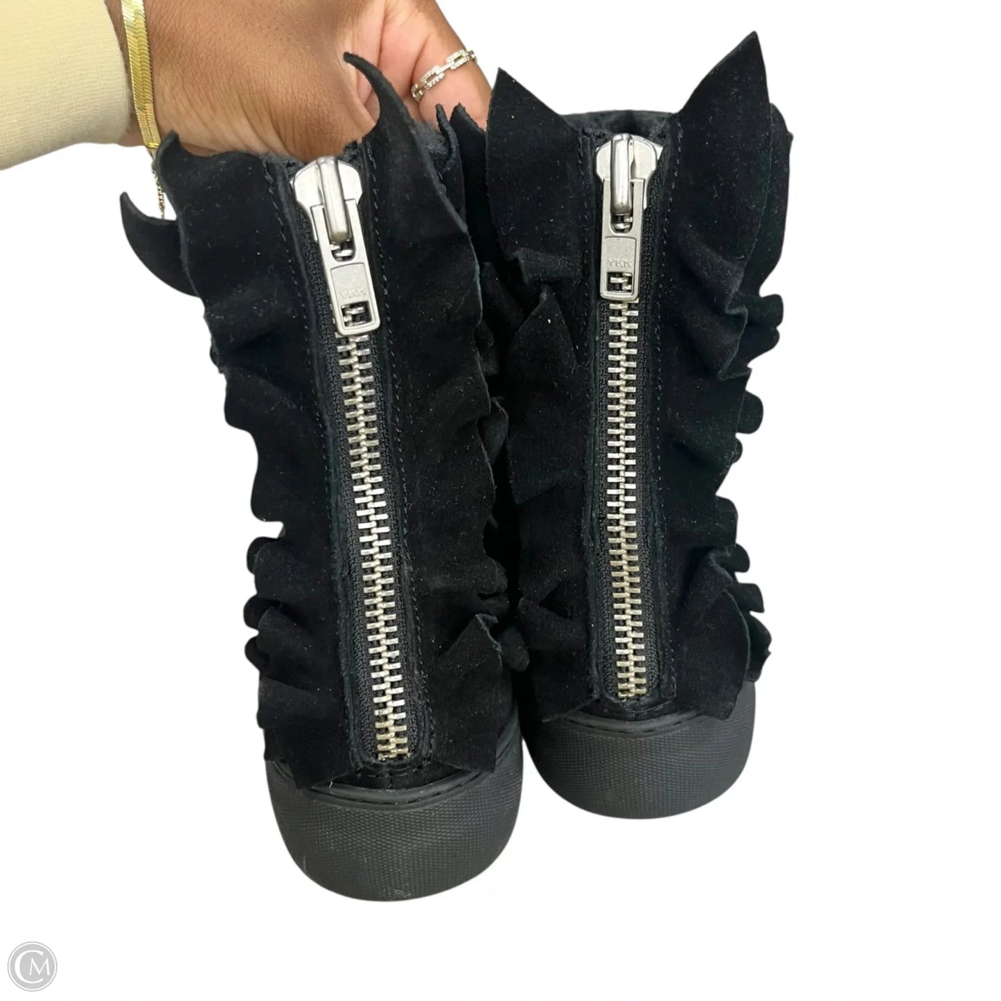 Boots Ankle Heels By J Slides In Black, Size: 7