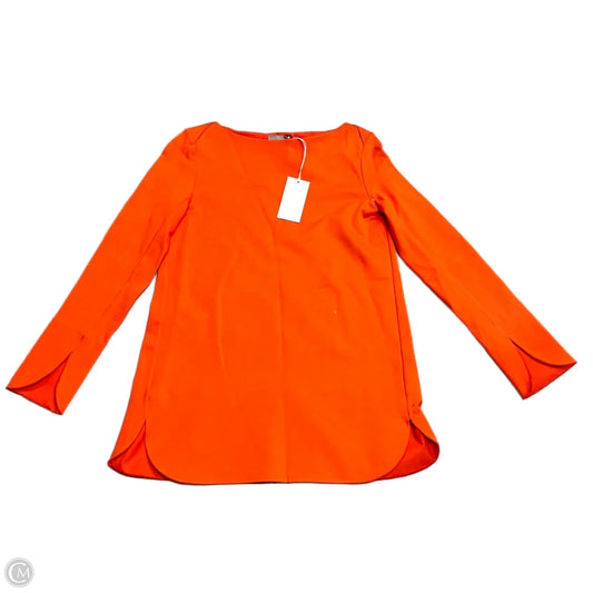 Top Long Sleeve By Cos In Orange, Size: Xs