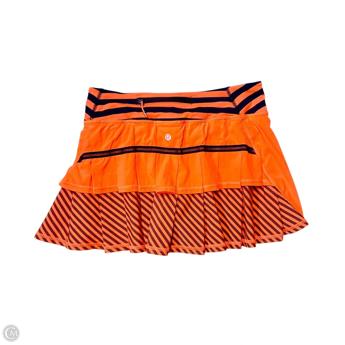 Athletic Skort By Lululemon In Blue & Orange, Size: 6
