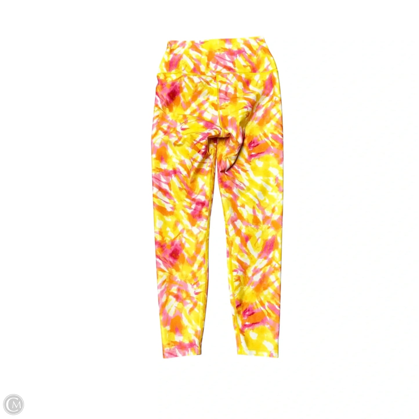 Athletic Leggings By Carbon In Pink & Yellow, Size: S