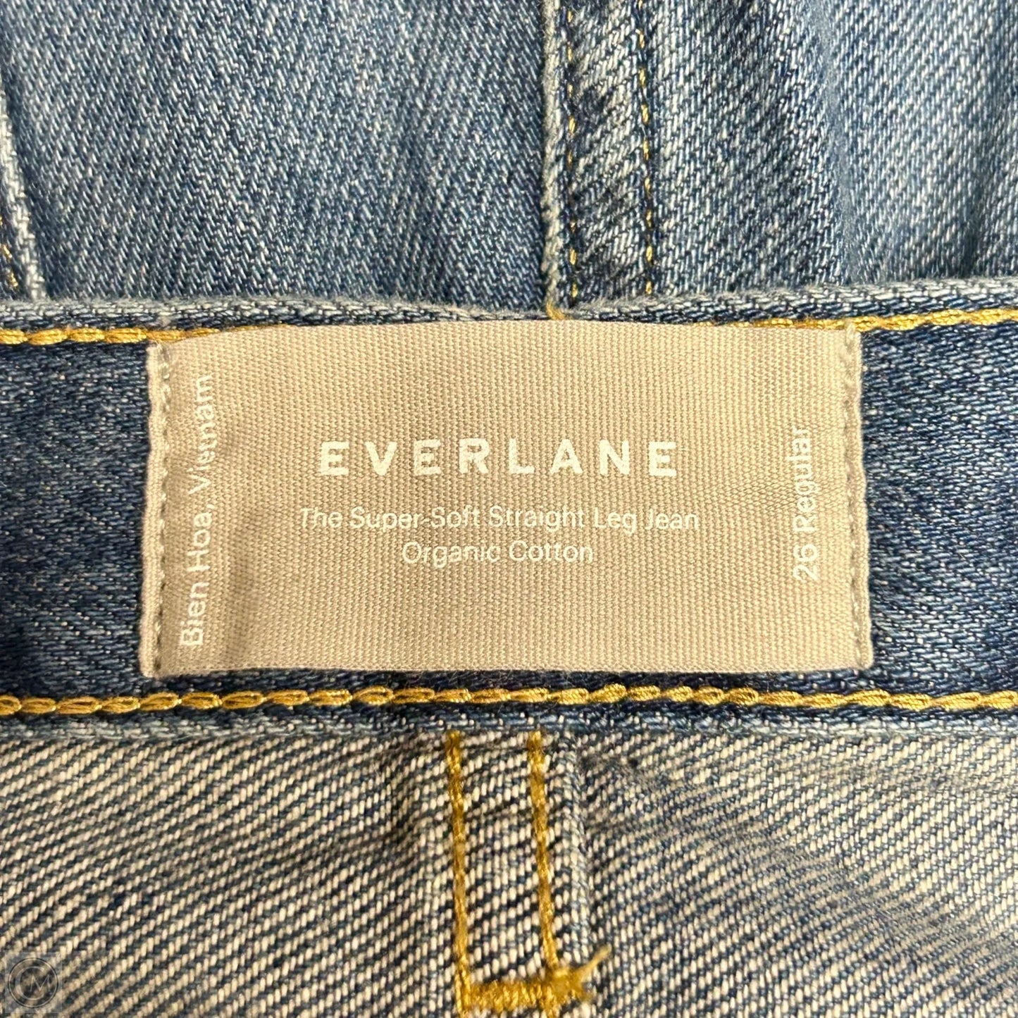 Jeans Straight By Everlane In Blue Denim, Size: 2